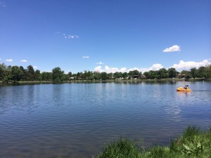 Smith Lake paddle boating in Washington Park